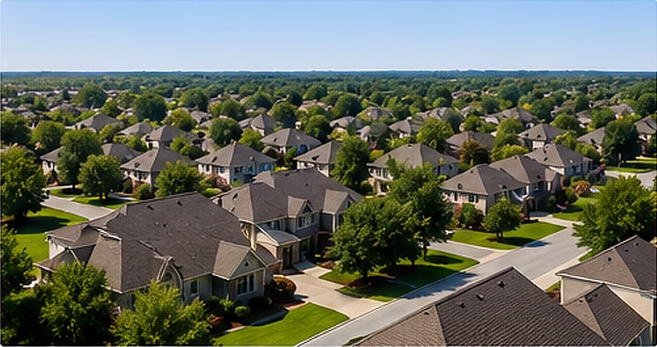 Residential roofs near Overland Park, KS