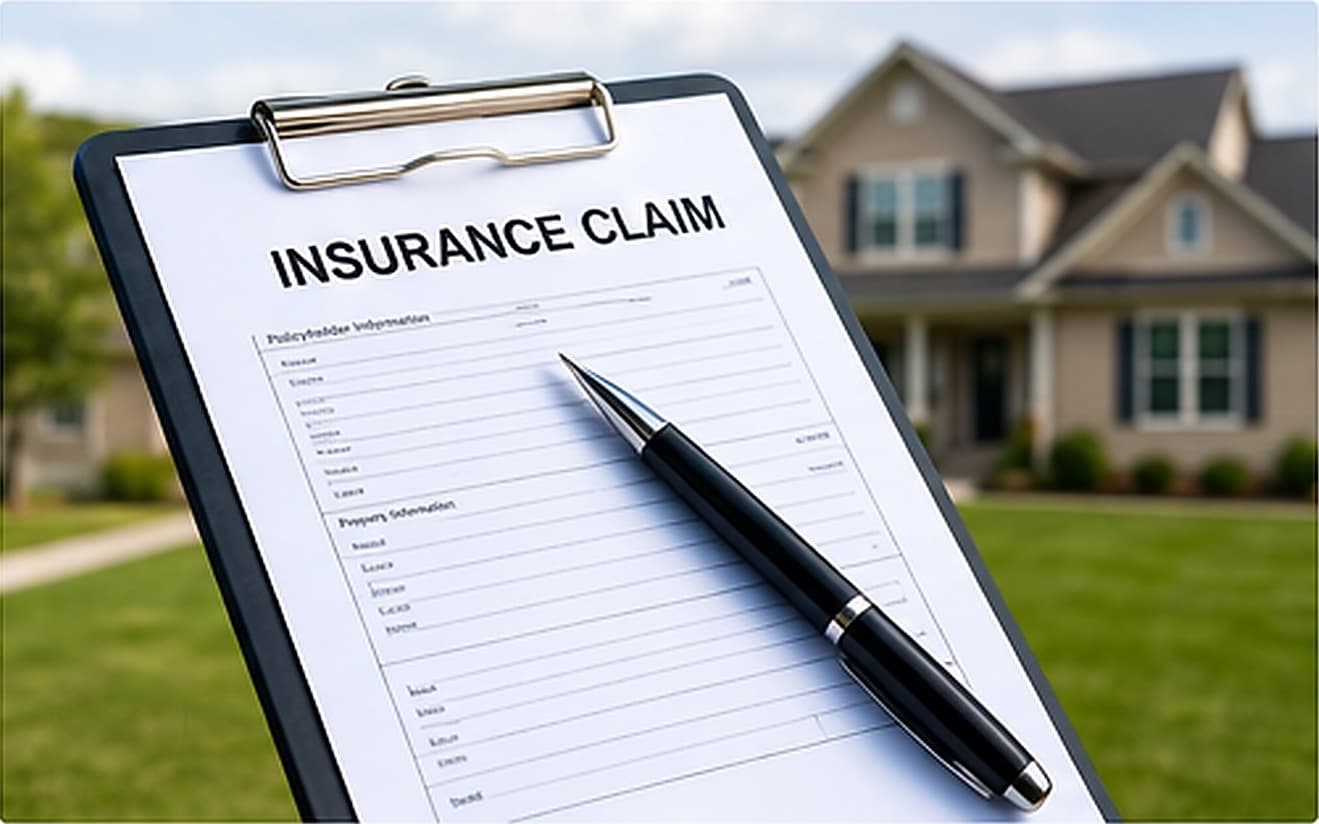 Roof insurance claim documents